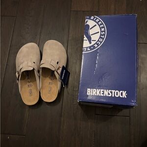 Birkenstock Beige Suede Clogs (MULTIPLE PAIRS)